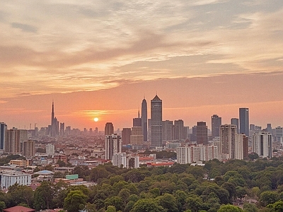 现代城市背景