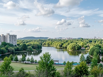 现代城市背景