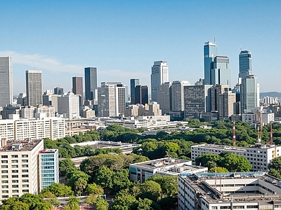 现代城市背景