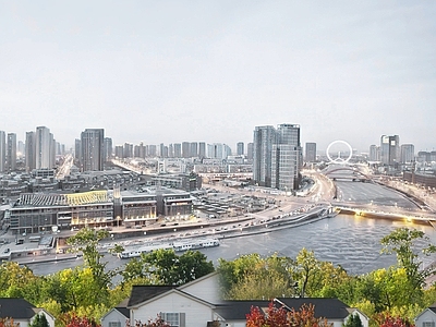 现代城市背景