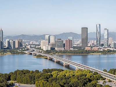 现代城市背景