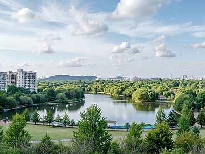 现代城市背景