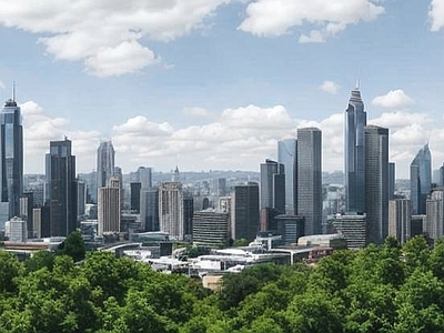 现代城市背景