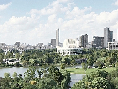 现代城市背景