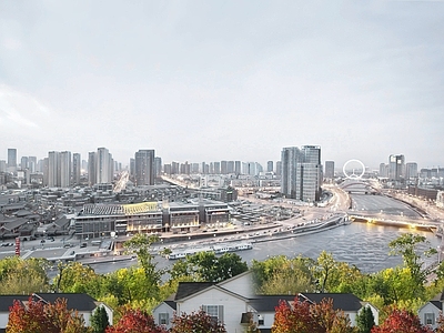 现代城市背景
