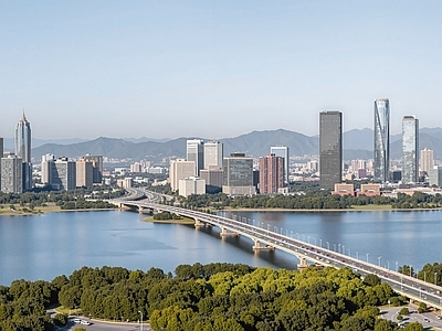现代城市背景