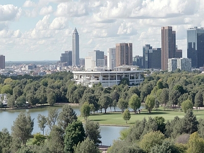 现代城市背景