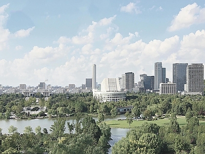 现代城市背景