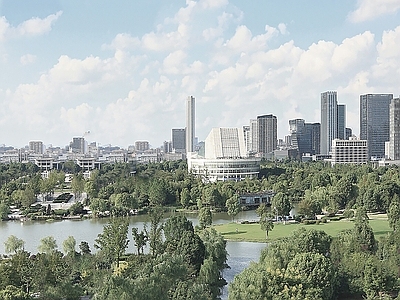 现代城市背景