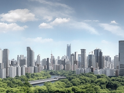 现代城市背景