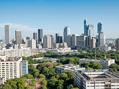现代城市背景