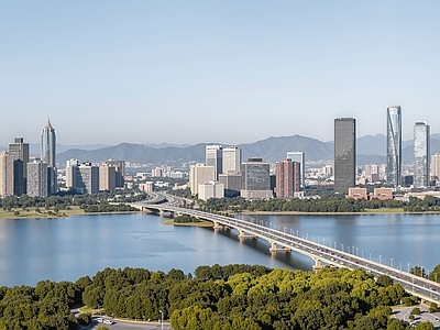 现代城市背景