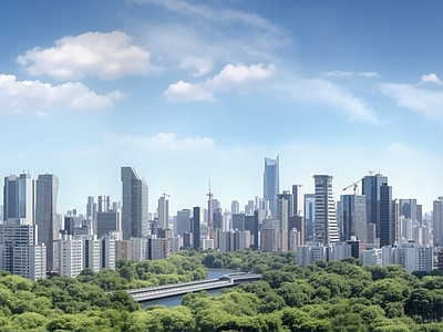 现代城市背景