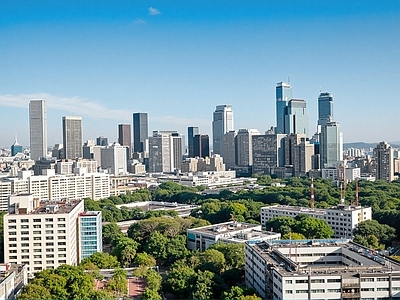 现代城市背景