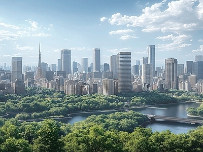 现代城市背景