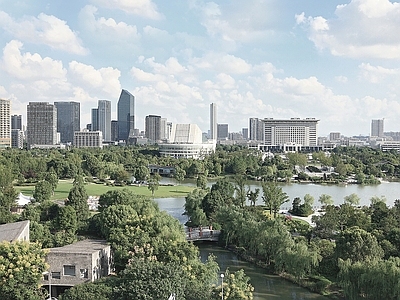 现代城市背景