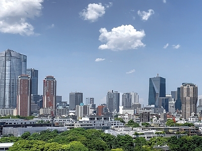 现代城市背景