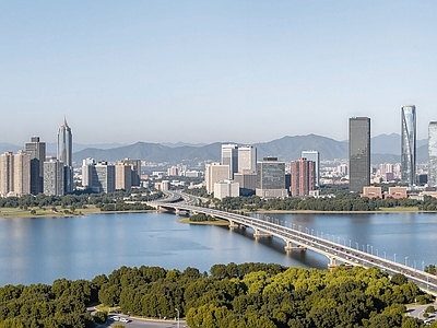 现代城市背景