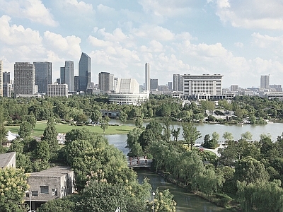 现代城市背景