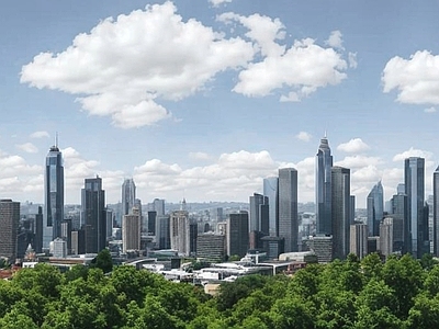 现代城市背景