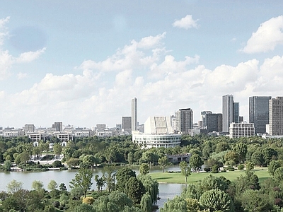 现代城市背景