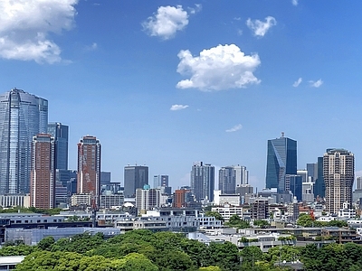 现代城市背景