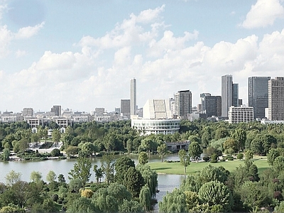 现代城市背景
