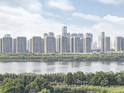 现代城市背景