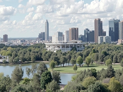 现代城市背景