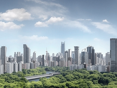 现代城市背景