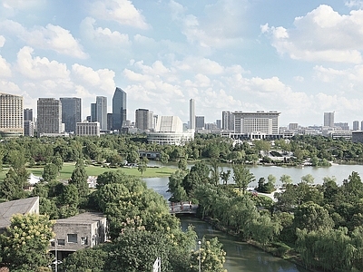 现代城市背景