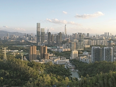 现代城市背景