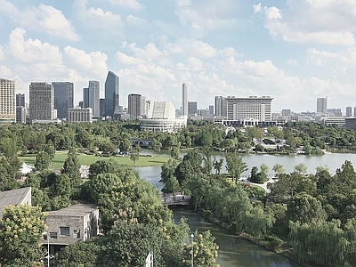 现代城市背景