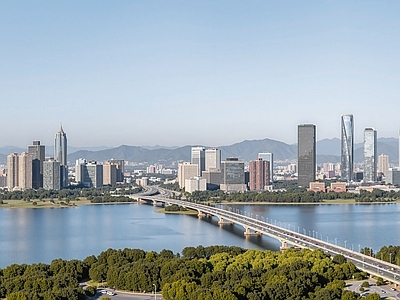 现代城市背景