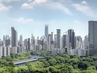 现代城市背景