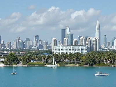现代城市背景