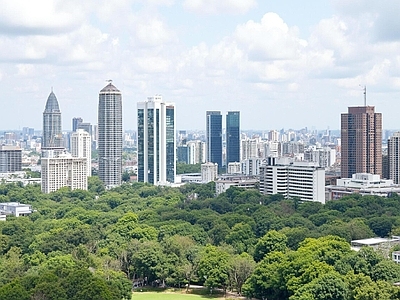 现代城市背景