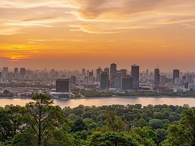现代城市背景