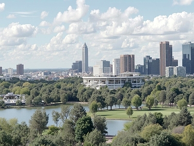 现代城市背景