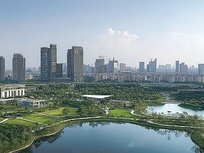 现代城市背景