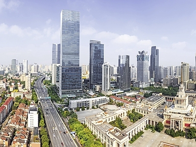 现代城市背景
