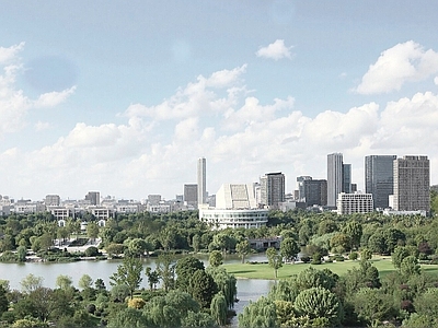 现代城市背景