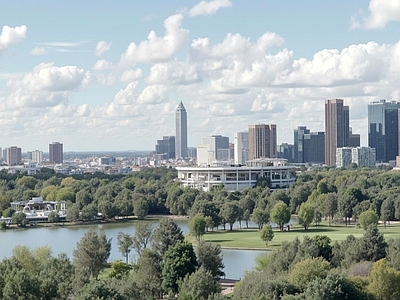 现代城市背景