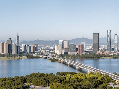 现代城市背景