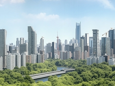 现代城市背景
