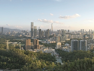现代城市背景