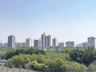 现代城市背景