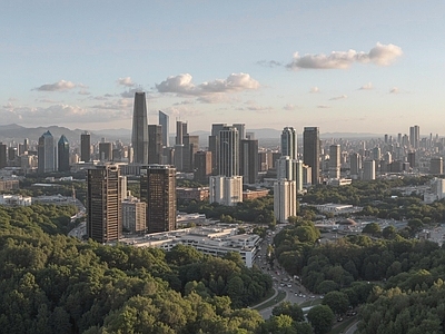 现代城市背景