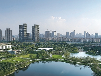 现代城市背景