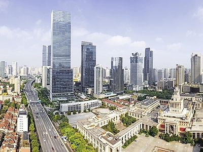 现代城市背景